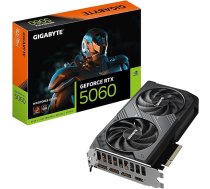 GIGABYTE GeForce RTX 5060 WINDFORCE OC 8G Grafiskā karte, 8GB 128-Bit GDDR7, PCIe 5.0, WINDFORCE dzesēšanas sistēma, GV-N5060WF2OC-8GD Grafiskā karte