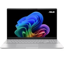 ASUS Vivobook S15 OLED S5507QA#B08H1JVYTV Copilot+ Alumīnija dators, 15,6 collas spīdīgs, Snapdragon X Elite procesors, 16 GB RAM, 1 TB SSD PCIE, Qualcomm Adreno GPU, Win 11 Home, sudraba krāsā
