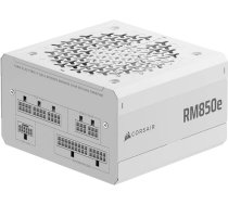 Corsair RM850e (2025) PilnД«bДЃ modulДЃrs zema trokЕЎЕ†a lД«meЕ†a ATX baroЕЎanas bloks ar 12V-2x6 kabeДјiem - ATX 3.1 un PCIe 5.1 saderД«gs, Cybenetics Gold efektivitДЃte, 105В°C nominДЃlie kondensatori, moderns gaidД«ЕЎanas reЕѕД«ms, balts