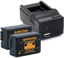 PATONA DMW-BMB9 E bateriju komplekts ar lādētāju 4 in 1, kas saderīgs ar Panasonic Lumix DC FZ82 FZ83 DMC FZ72 FZ62 FZ45 FZ48 FZ100 FZ150