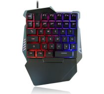 ciciglow vienroku spēļu tastatūra, 35 taustiņi, RGB krāsa, fona apgaismojums, klusa tastatūra, ergonomiska mehāniskā portatīvā tastatūra