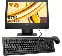 HP ProDesk 600 G3 universālais galddators ar 21,5 collu monitoru, Intel Core i5-6500, 8 GB RAM, 256 GB SSD, ASV tastatūra, Windows 11 Pro (atjaunots)