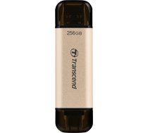 Transcend 256GB Dual USB C zibatmiņas zibatmiņas diskdziņš, foto atmiņas karte iPhone/iPad/Mac, Windows/Android/Tablet/PC/Smart TV/Gaming Console, līdz 420MB/s, USB 3.2 zibatmiņas diskdziņš, atmiņas karte ar 2-in-1 C un A tipa zibatmiņām