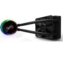 ASUS ROG Ryuo 120 All-in-One CPU ūdens dzesēšana (1,77 collu OLED displejs, Aura Sync RGB, ROG 120 mm ventilators)