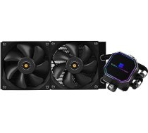TR Frozen Prism 240 Black CPU šķidruma dzesētājs ar 120 mm PWM ventilatoru, integrēts ūdens dzesētājs AMD/AM4/AM5, Intel 1700/1150/1151/1200/2011