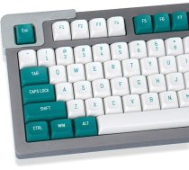 mintcaps tumši zaļš balts taustiņu komplekts 150 taustiņi MSA profila dubultā izkārtojuma ISO/ANSI izkārtojums Cherry MX slēdžiem mehāniskām spēļu tastatūrām