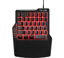 G-Lab Keyz Thorium - Viena roka spēlētāju tastatūra - 38 taustiņi - Mini pārnēsājamā RGB spēļu tastatūra - 3 pielāgojamas makroatzīmes - Mehāniska tastatūra PC, PS5, Xbox - Jaunums