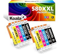 Koala saderīga tintes kasetne priekš Canon PGI 580 CLI 581 XXL PGI-580XXL CLI-581XXL Multipack priekš Pixma TR8550 TS8350 TS705 TS6350 TS9550 TS6250 TS6150 TR7550 TS8251 Printeris (1 0.0-