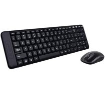 Logitech MK220 bezvadu tastatūras un peles komplekts, 2,4 GHz savienojums, izmantojot Unifying USB uztvērēju, 10 m darbības rādiuss, 24 mēnešu akumulatora darbības laiks, kompakts dizains, PC / klēpjdators, portugāļu QWERTY izkārtojums