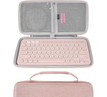 Geekria K380 bezvadu tastatЕ«ras futrДЃlis, ciets ceДјojuma futrДЃlis nelielai kompaktai bezvadu pДЃrnД“sДЃjamai tastatЕ«rai bez taustiЕ†iem, saderД«gs ar Logitech K380, Magic Keyboard, Omoton Ultra-Slim (rozДЃ)
