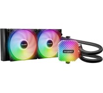 klusēt! Light Loop 240 mm melns ūdens dzesētājs ar augstu taktātrumu, 2x Light Wings LX 120 mm PWM ātrgaitas ventilators, stilīgs ARGB dzesēšanas bloks ar PWM centrmezglu, iespaidīgi augsta dzesēšanas veiktspēja.