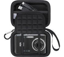 Lacdo Kameras somiņa somiņa Kodak PIXPRO FZ45 FZ55 FZ53 FZ43 16MP digitālajai kamerai, melna un melna, koferis organizators