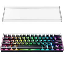 Geekria Premium akrila klaviatūras vāciņš 60% kompaktai 61 tastatūrai, kas saderīgs ar Razer Huntsman Mini, RK Royal KLUDGE RK61 (caurspīdīgs)