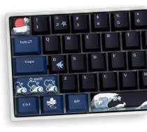 Taustiņu vāciņi 78 PBT Heat Sublimation Black Cherry Profile Japanese Coral Sea Keycap for Cherry MX Gateron Kailh Switch Mechanical Keyboard