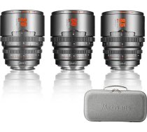 7artisans 35 mm/50 mm/85 mm T2.1 kino objektД«vu komplekts, kas saderД«gs ar Fuji X-Mount, piemД“rots FUJIFILM X-S20/X-T5/X-H2/X-T4/X-H2S/X-T3/X-S10 (titДЃna pelД“ks)