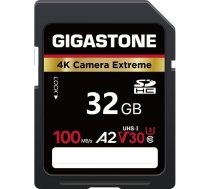 GIGASTONE 32GB SDHC atmiņas karte 4K Camera Extreme līdz 100MB/s saderīga ar Canon A2 V30 U3 UHS-I Class 10 4K UHD video ar 1 mini somiņu