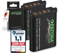 2x Premium akumulators NPBX1 Sony CyberShot DSC-H400 | DSC-HX50 | DSC-HX50V | DSC-HX60 | DSC-HX60V | DSC-HX90...