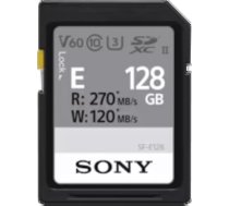 Sony SFE128A atmiņas karte - 128 GB ātrdarbīga SD karte 4K video un profesionālai fotogrāfijai