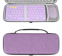 GEEKRIA K380 Keyboard + M350 Mouse somiņa, aizsargvāciņš maza izmēra kompaktai tastatūrai, saderīgs ar Logitech K380 + M350 (Lavender)