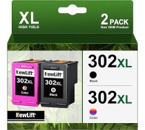 302XL kasetnes saderīgas ar HP 302XL HP302 priekš HP Envy 4525 4520 4522 4524 4528 Deskjet 3630 3636 2130 3634 3639 1110 Officejet 3831 5230 3833 0 (2 iepakojumi) )