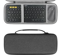 Geekria cietais apvalks, kas saderīgs ar Logitech K380 + M355, Microsoft Designer Compact Keyboard + Microsoft Mobile Wireless Keyboard un Pebble Mouse Combo (melns)