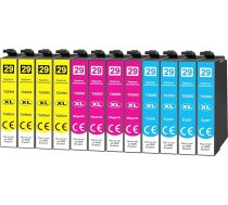Yowell 12 x 29XL krāsu kasetnes, kas saderīgas ar Epson 29 29XL Multipack Expression Home XP-342 XP-332 XP-345 XP-442 XP-445 XP-432 XP-245 XP-235 XP-335 XP-435 XP-247