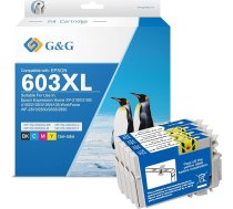 G&G 603 XL tintes kasetnes, kas saderīgas ar Epson 603 tintes kasetnēm 603XL Expression Home XP-3100 XP-3105 XP-3150 XP-2100 XP-2150 XP-3150 XP-4100 Workforce WF-2830 (4 iepakojumā)