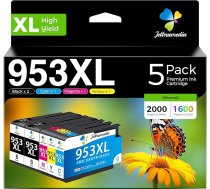 953XL daudzpakas drukas kasetnes HP 953 XL 953XL daudzpakas tintes kasetnes, kas saderīgas ar HP Officejet Pro 8710 8715 7720 7720 7740 7730 8720 8730 8210 8725 8715 8740 (5 iepakojumi)
