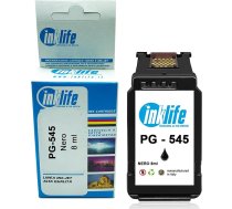 Inklife Canon PG 545 saderīga tintes kasetne priekš Canon PIXMA MX495 TS3150 TS205 TS305 TR4550 TR4551 MG2455 MG2900 MG3050 MG3051 MG3052 MG3 053 i P2 850 ( standarta).