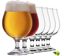 Alus krūzes 500 ml (maks. 650 ml) 6 alus glāžu komplekts no kristāla stikla 0,5 l alus tulpes Trauku mazgājamā mašīnā mazgājamas