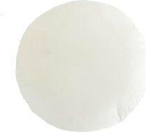 Apļveida dekoratīvais spilvens 45 cm, mīksts apļveida holandiešu flīsa dekoratīvais spilvens grīdas spilvens dzīvojamajai istabai, dīvānam, gultai, krēslam, grīdai, automašīnai, dekoratīvs (balts)