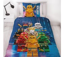 Lego Ninjago gultas veļa 135 x 200 cm Dāvana bērniem 1 x spilvendrāna 80 x 80 cm + sega 135 x 200 cm ar rāvējslēdzēju Divpusējs motīvs Ventilators Prece Gultas veļa bērniem Dāvana zēniem un meitenēm