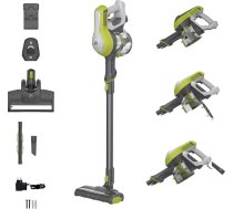 Hoover HF110H bezvadu putekļsūcējs bez maisiņa, kas ar vienu akumulatora uzlādi var uzsūkt līdz 120 m² platību, bezvadu putekļsūcējs ar LED apgaismojumu, XL putekļu tvertne un novietošanas funkcija, akumulatora putekļsūcējs ar spraugu uzg