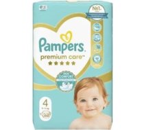 Pampers Pampers Premium Care, izmērs 4, 68 autiņi, 9 kg – 14 kg, augstākais komforts un jutīgas ādas aizsardzība