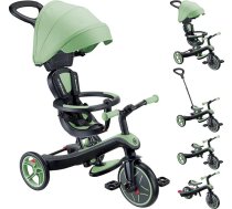 Globber - Explorer 4-in-1 tricikls - pielāgojams tricikls un līdzsvara velosipēds maziem bērniem no 10 mēnešiem līdz 5 gadiem - 2. versija - salvijas zaļš