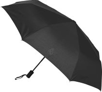 safta Real Madrid Premium salokāmais automātiskais lietussargs, 8 paneļi, metāla stieņi, ērts un daudzfunkcionāls, kvalitatīvs un izturīgs, 33–62 cm, poliesters, melns, M, ikdienas lietošanai