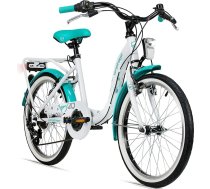 Bergsteiger Atlantis 20, 24 collu bērnu velosipēds, piemērots 6,7, 8, 9, 10, 11 gadu vecumam, StVZO, pārnesumi, meiteņu velosipēds ar dinamo apgaismojumu