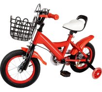 12 collu bērnu velosipēds, pedāļu velosipēds ar stabilizatoriem un dubļusargiem, ērts sēdeklis, augsta izturība, iesācēju velosipēds, zēniem un meitenēm no 2 līdz 4 gadiem, augstuma regulējams bērnu velosipēds