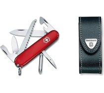 Victorinox Hiker kabatas nazis ar 13 funkcijām, koka zāģis, krustveida skrūvgriezis, zobu bakstāmais, sarkans