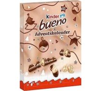 Kinder Bueno Adventes kalendārs 2025 – šokolāde un mini olas – atklājiet saldumus dienu no dienas – pilnpiena šokolāde ar smalku lazdu riekstu krēmu – Ziemassvētkiem un Adventam – Ziemassvētku kalendārs – 181 g