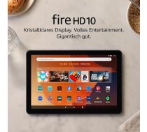 Sertificēts atjaunots Amazon Fire HD 10 planšetdators, paredzēts atpūtai, 10,1" dinamisks Full HD ekrāns, astoņkodolu procesors, 3 GB RAM, akumulatora darbības laiks līdz 13 stundām, (iznākšana 2023. gadā), 32 GB, melns, ar reklāmu