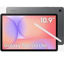 SAMSUNG Galaxy Tab S10 Lite ar S Pen 128GB 6GB RAM 6GB Wi-Fi tikai 10,9 collu 90Hz LCD Android 15 WiFi 6 Visas dienas akumulators Starptautiskais modelis X400 Komplektā ietilpst: