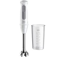 Braun MultiQuick 5 MQ 50001 M rokas blenderis, 1000 W, 21 ātruma līmenis + Turbo, nerūsējošā tērauda biezeņa pamatne, Easy Click sistēma, šļakatu kontrole, iekļauts 600 ml trauks, balts