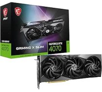 MSI GeForce RTX 4070 Gaming X Slim 12G grafiskā karte - 12GB GDDR6X (21Gbps/192-bit), PCIe 4.0 - TRI Frozr 3, RGB