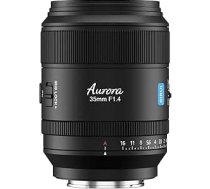 SIRUI Aurora 35 mm F1.4 pilna formāta autofokusa objektīvs, platleņķa fiksēta fokusa attāluma objektīvs Sony E-Mount kamerām, Alpha 7/7R/7S/9, FX3, FX6, ZV-E1