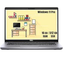 Dell Latitude 5410 biznesa klēpjdators, 14 collu FHD (1920 x 1080), Intel Core i5-10310U, 16 GB RAM, 512 GB SSD, ASV QWERTY tastatūra, Windows 11 Pro (atjaunots)