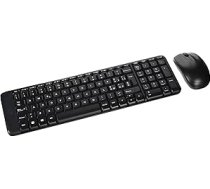 Logitech MK220 bezvadu tastatūras un peles komplekts (melns) (itāļu izkārtojums)