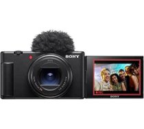 Sony ZV-1M2 Vlogu kamera satura veidotājiem un blogeriem ar 18-50 mm platleņķa tālummaiņas objektīvu Kompaktā kamera ar spēcīgu attēla stabilizāciju Precīza automātiskā fokusēšana Kinematogrāfiska Vloga iestatījumi