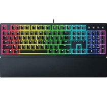 Razer Ornata V3 Flat Mecha membrānas klaviatūra ar Chroma RGB (multivides taustiņi, pilnībā programmējami), ziemeļu izkārtojums, melna, melna