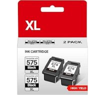 575 XL PG-575XL 575XL Black kasetnes ir saderīgas ar Canon 575 Black PG-575 PG 575 XL PG575XL priekš Canon Pixma TS3750i TS3550i TR4755i TR4750i TR4756i TR4751i TS3751i TS3555 1i 1i (Black)